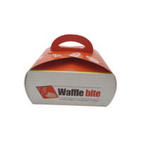 Boîte à gâteau personnalisée avec poignée, boîte à biscuits, à gâteaux, à beignets, emballage avec logo, boîtes de livraison pour sushi, sandwichs, boulangerie