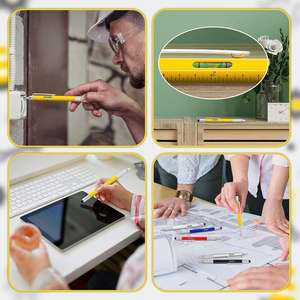 Stylo multifonction 6-en-1 personnalisé avec règle, tournevis, stylo à bille en métal multifonctionnel, gadget cadeau pour hommes, pères et maris - Product Image 6