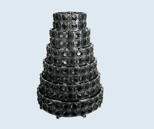 Sistema de Cultivo Vertical Moderno para Jardín, Macetero de Plástico PP Negro SL-YR230, Torre de Flores para Horticultura y Jardinería Doméstica - Product Image 3