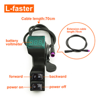 Trottinette Électrique L-faster avec Pneus de 14,5 Pouces, Moteur Brushless 350W, Kit Contrôleur Étanche avec Fonction 3 Vitesses