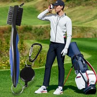 Brosse de nettoyage de golf en nylon double face légère de 7,6 pouces pour tête de club de golf, putter et wedge