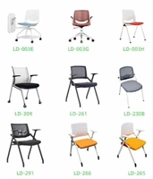 Chaise de bureau ergonomique en maille pour cadre, fauteuil de conférence réglable pour l'école, chaises d'entraînement empilables pour étudiants