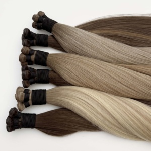 ผมต่อแบบยุโรป Genius Weft  แบบ Double Drawn  จัดเรียงเกล็ดผม  ไม่รับคืนผม Genius Weft Genius Weft - Product Image 2