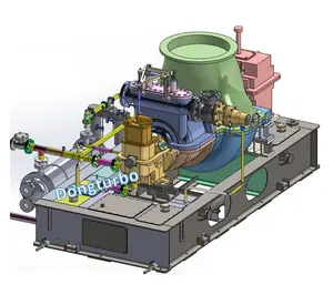 蒸気タービン500KW抽出圧縮蒸気タービンミニ蒸気タービン工場供給