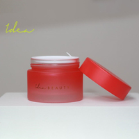 Bouteilles cosmétiques Emballage innovant pour les soins de la peau Pots en verre crème de différentes formes et tailles personnalisables avec couvercles Cosmétiques