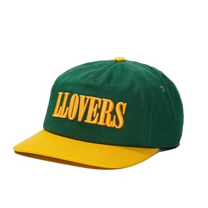 หมวกผ้าฝ้ายปักโลโก้แบบกำหนดเอง 5 แผง ปีกโค้งเล็กน้อย แบบ Snapback - Product Image 2