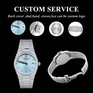 티쏘 클래식 럭셔리 쿼츠 시계, 하이 레벨 정품 브랜드 울트라 씬 40/35mm 스테인리스 스틸 밴드 캘린더 날짜 PRX 기능 - Product Image 6