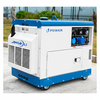 Hochleistungs 5kW 50/60Hz Wassergekühlter Leiser Industrieller 3-Phasen-Dieselgenerator mit 12V DC Elektrostart ATS Mobil