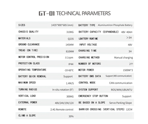 Tất cả các địa hình Crawler Chassis đa chức năng thông minh điều khiển từ xa off road ugv 300-1000kg tải trọng Robot Chassis nền tảng AMR agv - Product Image 2