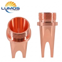 LUMOSLASER SUP-A M16 Buse de soudage laser à fibre portative en cuivre pur rouge, pièces de rechange pour équipement