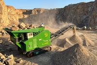Mini concasseur à mâchoires pour béton avec moteur AC, pompe PLC, moteur et roulement - Capacité 15-25t/h, facile à utiliser, à vendre