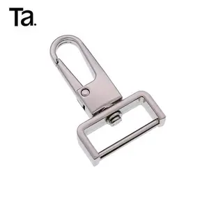 TANAI swivel trigger Hook 15mm 20mm 25mm square shape Metal Snap Hook handbag and backpack hardware decoration accessories