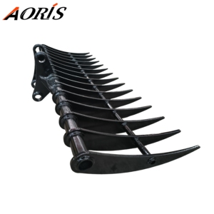 Rastrillos de excavadora de 2500 mm para 10-15 toneladas para uso agrícola/doméstico, rastrillo de raíz y rastrillos de limpieza de tierras - Product Image 3