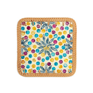 Vente en gros de dessous-de-plat en nacre ronds, écologiques, 6 mm d'épaisseur, pour la décoration de table de mariage, coquille élégante, événements de luxe - Product Image 1