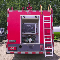 Camion de pompiers avec réservoir d'eau, camion de lutte contre l'incendie, camion de sauvetage incendie, petit camion de pompiers, mini camion de pompiers, camion de pompiers 4x2
