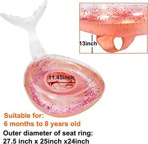 Venta al por mayor de PVC bebé inflable sirena <span class=keywords><strong>piscina</strong></span> Floatie para bebés de 2 <span class=keywords><strong>meses</strong></span> a 6 años de verano <span class=keywords><strong>piscina</strong></span> anillos con lentejuelas - Product Image 5