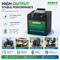 Batterie au lithium LiFePO4 12V 24V 100Ah 200Ah à décharge profonde rechargeable, remplacement pour batteries au plomb-acide pour voiturettes de golf et applications marines