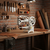 Machine à coudre industrielle JUKKY 2972 pour la réparation de chaussures, machine à coudre électrique rotative pour la réparation de chaussures