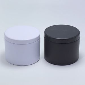 2oz 4oz 6oz 8oz 10oz 16oz <b>Tin</b> Cans for Candles with Lid Factory Custom Logo <b>Tin</b> Box Matte Black Containers Metal Candle <b>Tins</b> - Product Image 2