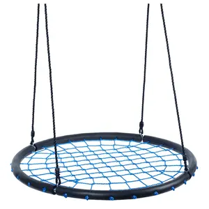 Diametro 100 cm altalena rotonda per bambini Spider Web Rope Net Tree Swing Set per parco giochi nel cortile