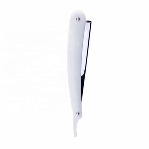 Comfortable Sharp Blade <b>Razor</b> <b>Men</b> Shaving Barber Tools Hair <b>Razor</b> And Blade Stainless Steel Straight <b>Razor</b> Plastic Handle - Product Image 4