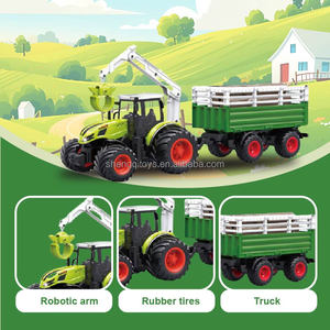 LK Toys Tracteur <span class=keywords><strong>RC</strong></span> Voiture de Ferme Échelle 1/24 2.4G 6 Canaux Télécommandé Vert Chargeur Lumineux Inclus Prêt à l'emploi - Product Image 4