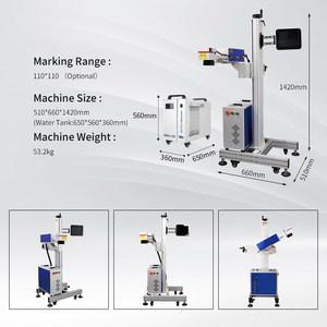 Machines de marquage laser UV volantes à grande vitesse ABS PC verre PET PE PVC <span class=keywords><strong>code</strong></span> à barres QR <span class=keywords><strong>Code</strong></span> 5W 10W gravure de marquage laser en ligne - Product Image 4