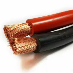 Kabel Inverter baterai fleksibel baterai surya ke kabel Inverter 10 25 35 50 mm2 merah hitam mode Baterai