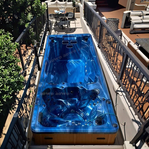 19 pies de diseño moderno multifuncional francés masaje Whirlpool piscina Sexy patio trasero fiesta baño para villas y parejas homosexuales - Product Image 1