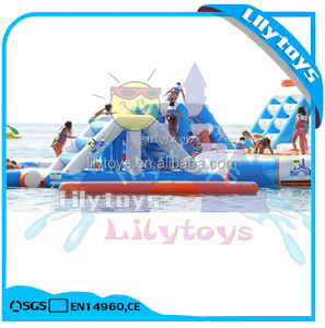 Great outdoors water resistant giant inflatable water games inflatable aqua Park used in swimming pool lake or sea - Product Image 4