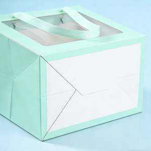 Bolsas de Papel Impresas Personalizadas al por Mayor, Verdes con Ventanas Transparentes, Bolsas de Regalo de Lujo Diseñadas Específicamente para Regalos de Cumpleaños - Product Image 3