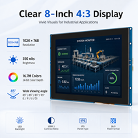 Écran tactile capacitif TFT industriel de 8 pouces, module d'affichage LCD Android RK3128 Quad Core pour commande industrielle
