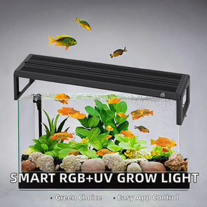 กล่องไฟปลูกต้นไม้ในตู้<span class=keywords><strong>ป</strong></span>ลาอัจฉริยะ LED รุ่น M Series 40W รู<span class=keywords><strong>ป</strong></span>ทรงสี่เหลี่ยมผืนผ้า วัสดุโลหะ เป็นมิตรกับสิ่งแวดล้อม RGB+UV ควบคุมผ่านแอพ Bluetooth ตั้งเวลาหรี่แสงได้ - Product Image 2