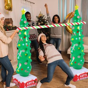 Barre de saut gonflable licorne avec hauteur réglable pour la décoration de fête d'anniversaire des enfants, en vinyle, facile à assembler - Product Image 5