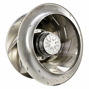 Ventilador centrífugo industrial de gran tamaño, trifásico, con aspas curvadas hacia atrás, ebm-papst R4D560-AQ03-01, 400V, 560mm, para HVAC. - Product Image 1
