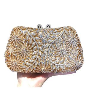 <span class=keywords><strong>Métal</strong></span> Diamant Bling Paillettes Strass Sac Mariage Soirée Sacs à main Tendance Femmes Or Cristal Fête Pochette Sac à main - Product Image 1