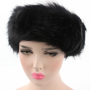 Winter Fur Warm Headband Fox Fur Hat Faux Fur <strong>Head</strong> <strong>Warmer</strong> Women's Ear <strong>Warmer</strong> Earmuff Turban Hair Band Hair Accessories M0274 - Product Image 5