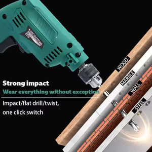 Mini <span class=keywords><strong>perceuse</strong></span> électrique professionnelle 380W, mandrin sans clé 10mm, moteur à balais, réversible, modèle OEM 610A, 2800 tr/min <span class=keywords><strong>pour</strong></span> perçage du métal - Product Image 2