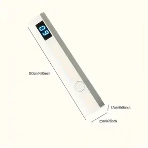 โคมไฟเล็บจอ LCD สีขาว, โคมไฟยูวีแอลอีดีแบบชาร์จได้สำหรับทำเล็บที่บ้าน, อุปกรณ์เสริมสำหรับช่างทำเล็บ, ของขวัญวันหยุดสำหรับ - Product Image 6