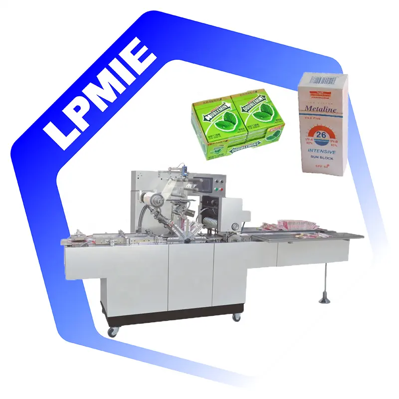 LPMIE Automatic Small Cellophane Wrapping Machine 2 dimensionale transparente Wrapper Wrapping Machine für die Fabrik