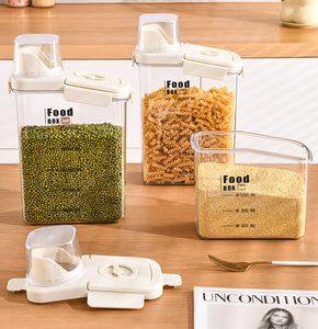 Contenitore per Alimenti in PET da 1,6L e 2,8L, Portatile, con Timer, Ermetico, Trasparente, per Conservare Snack e Alimenti Secchi - Product Image 1