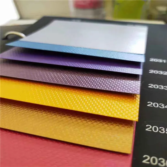 High Quality Metallic Cardstock Paper with Knit Lines Pattern