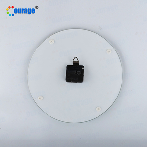 30*30cm grande ronde <span class=keywords><strong>en</strong></span> <span class=keywords><strong>verre</strong></span> de sublimation horloges <span class=keywords><strong>cadre</strong></span> photo blanc BL-15 - Product Image 5