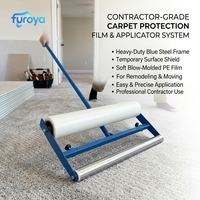 Film plastique PE professionnel pour peintre, rouleau de 60 cm de large, haute résistance à la traction, pour protéger les sols lors des projets de peinture murale