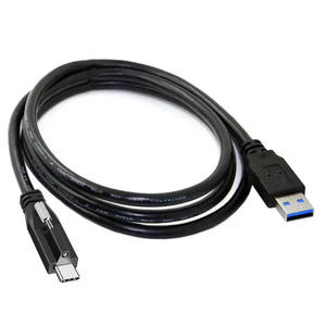Cable USB 3.1 C de 10 Gbps para Montaje en Panel con Blindaje Trenzado, Tipo A Macho a USB Tipo C 3.0 con Bloqueo de Tornillo para Cámara Industrial - Product Image 6
