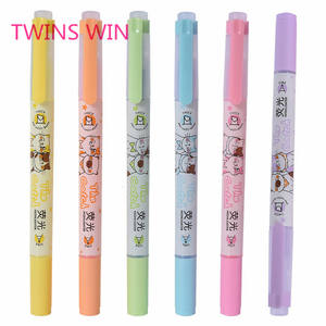 Buena calidad de papelería regalo promocional de alta calidad perfumada brillo resaltador pluma de gel brillo bolígrafos de plástico juegos 007 - Product Image 6