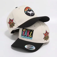 Gorras de Béisbol Personalizadas al por Mayor, de 5 Paneles, Dos Tonos, con Cierre a Presión, Bordado 3D, para Hombre