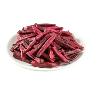 Chips de Camote <span class=keywords><strong>Morada</strong></span> Deshidratada, Frutas y Verduras Deshidratadas, Refrigerios Saludables de <span class=keywords><strong>Fruta</strong></span> Crujiente VF para Niños, Precio de Fábrica al por Mayor - Product Image 4