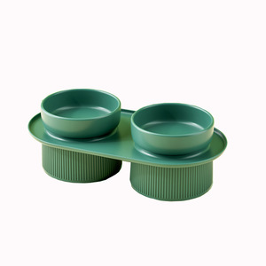 2025 Écologique Haute-Jambe En Céramique <span class=keywords><strong>Chat</strong></span> Chien Bol Anti-Dérapant Anti-Frapper Solide Motif En Acier Alimentaire <span class=keywords><strong>Poisson</strong></span> Automatique Petit Double Bol - Product Image 5