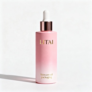 Biểu Tượng Tùy Chỉnh 30Ml 50Ml 60Ml 100Ml Thủy Tinh Rỗng Chai Nhỏ Giọt Màu Be Hồng Chăm Sóc Da Mặt Huyết Thanh Chai Với Vàng Ống Nhỏ Giọt - Product Image 4